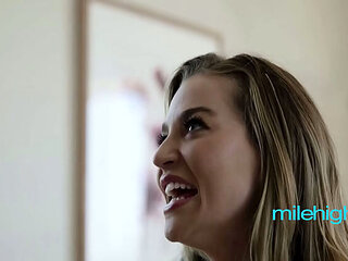 Busty Lesbian Roommates Blake Blossom & Armani Black - Messy Girl Gets Pussy Wet & Licked