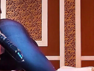 Femdom pegging with 8 inch strapon