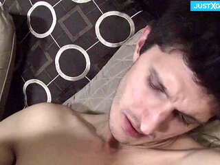 after work party 3 boys have fun