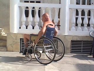 Old and young milf fucking in the garden