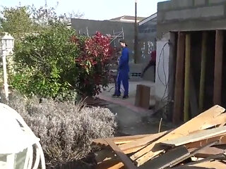 Straight Worker Fucked by Leo Rex Outdoor