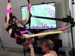 Kinky Crossdresser Swing Play with Michelle