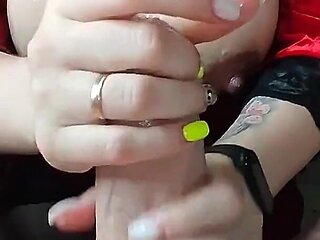 I Love Jerking off My Stepson's Big Dick