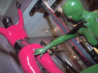 Latex Chicks Seduce Their Friend