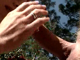 A Pretty Blonde Doll Fucked Outdoors Until a Facial