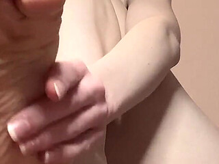Pulling off My Socks and Massaging My Foot with Hands
