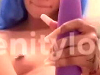 Amateur Ebony Girl Serenitylove001 Creaming and Cumming with Toys