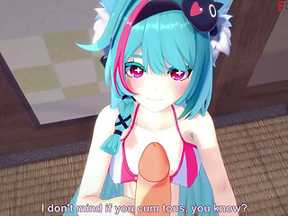 Mint have POV sex in her secondary skin - Neverness to everness (NTE)