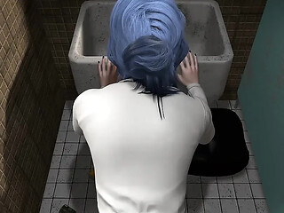 Blue Marine in the Toilet 2 Pov