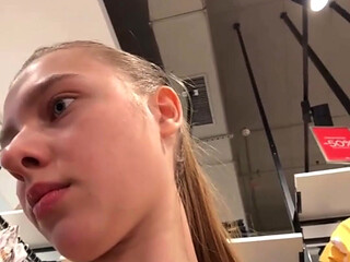 Crazy Masturbating on Changing Room