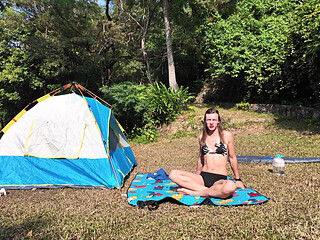 Sexy Camping with Trans Olya Mayer