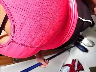 pulling out maid's huge breast part 2