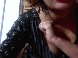 Indian sister-in-law fucks ass and pussy with eggplant, Hindi sex video