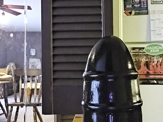 Asspussy Rodeo! Asspusy Climbs in the Chute to Ride 11.5 in. Circumference Plug on a 3 Ft. Tall Pony Wall #1