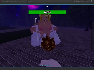2 robloxians having fun