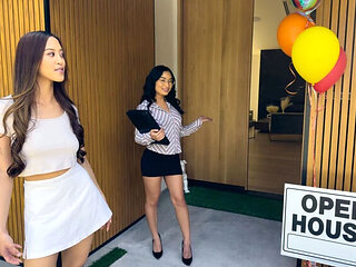 Hot Asian Real Estate Agent Threesome with Wife at Open House - Donnie Rock, Avery Black, Alexia Anders