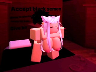Getting railed by BBC in Roblox _)