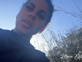 Stacked Babe Kesha Ortega Gets Nasty In A Wild Outdoor Masturbation