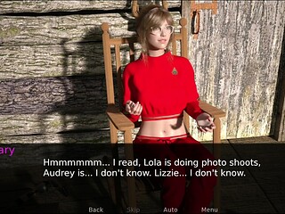 Amateur GF with a Big Ass Enjoys Visual Novel Game