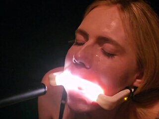 Rebel Rhyder plays with frozen cum
