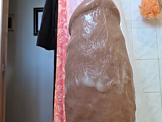 Filthy Asspussy Gets Internal Cleaning By Mr. Hankeys XXL 12.5 Inch Wide Thicky Nicky 1 of 2