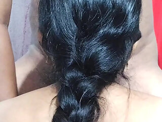 Desi girl is alone in the room .she calls her bf and get fucked