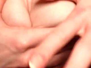 Playing and Squeezing My Small Tits and Nipples