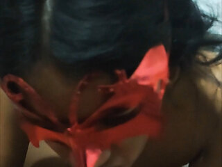 Desi telugu girl blowjob cum in mouth sucking hardly after cum in mouth. Fucked pussy hard