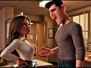 Copy Room Slut - Horny office girl gets fucked in the copy room (AI Generated)