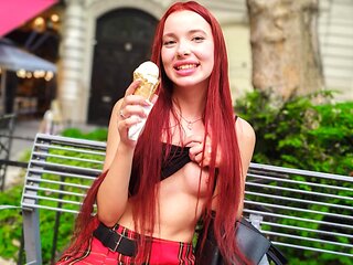 MEGAN MURKOVSKI NAUGHTY ICE CREAM LOVING 18-YEAR-OLD REDHEAD RUSSIAN , Scene #01