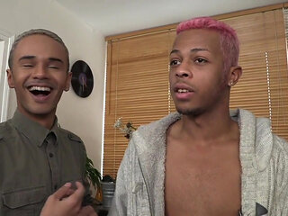 Two ebony bottom fucked by Alexis Tivoli ( condom )