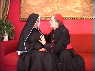 Hot blonde with big tits sits on a dick