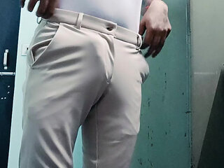 Enjoy morning bath and excercise with stepdaddy nude position