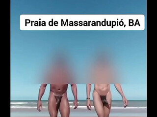 Banho gostoso de mar depois da foda nas dunas