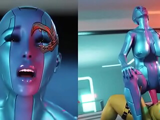 Nebula and Gamora