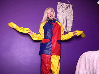 Stepmommy Dresses You in Rainwear & Waders - Handcuffed Hands & No Touching
