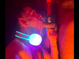 Sucked the big-dicked DJ at the party
