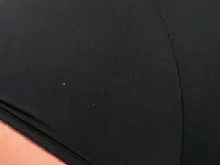 Busty London Rose stretches yoga and squirts while fingering