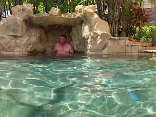 Skinny Dipping with a little pool cave area