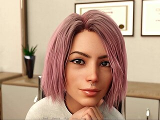 Visual novel, big boobs, porn game