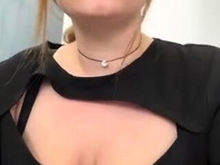 Amateur striptease and Solo masturbation