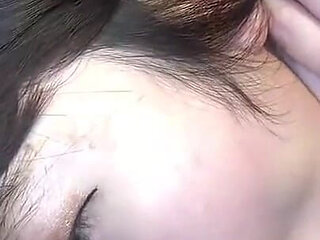 Cute Japanese babe sucking and fucking