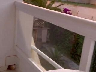WildEnglishBBW rubbing fat pussy on my balcony