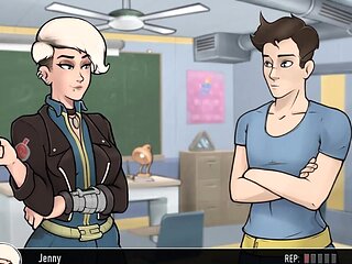 Deep Vault 69 Fallout - Part 16 - Jenny's Wet Pussy and Asshole! Anal Plug! by Loveskysan