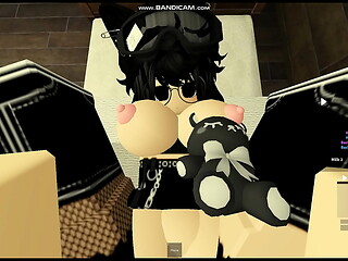 roblox emo chick gets pounded hard on bed part 2