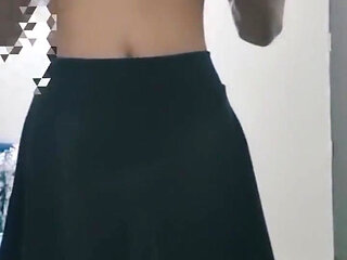 Cute Gay Sissy in Skirt