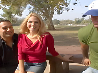 Horny Blonde Enjoys As A Massive Cock Tears Apart Her Tight Cunt