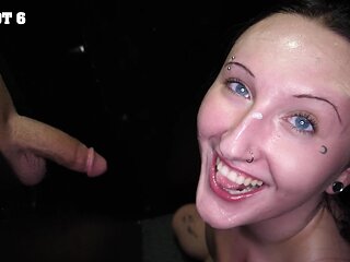 Gloryhole is the favorite place of cum loving slut Raven Vice
