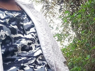 Outdoor masterbating watching with jerking and Peeing hard