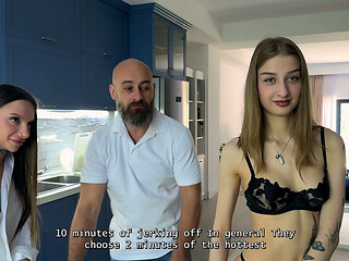 Backstage! Innocent Looking Teens Sasha Paige &amp_ Luna Evans Go Slutty in Dirty Threesome Fuck!